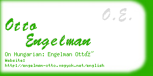 otto engelman business card